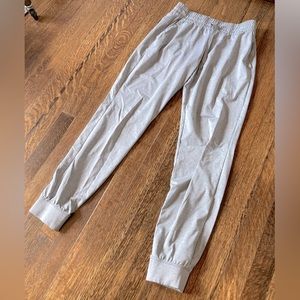 light grey adidas joggers S